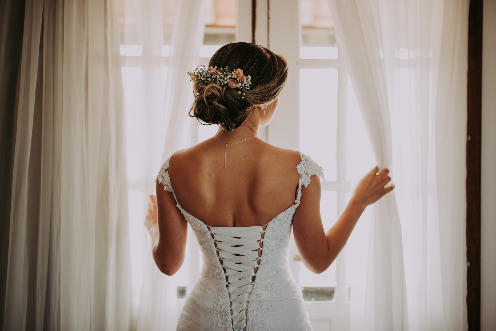 How to Add a Corset Back to a Wedding Dress?